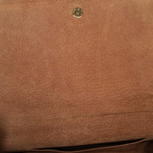 Charles Underwood Hand Glazed Kidskin Flap Clutch RARE - Picture 4 of 7